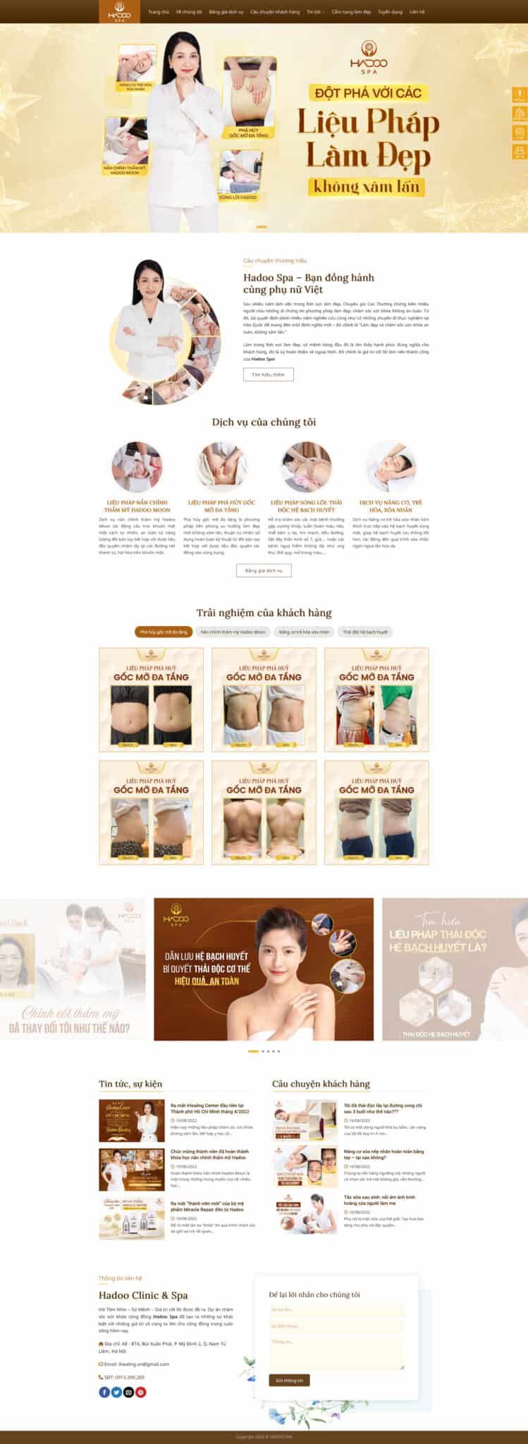 Mẫu giao diện website spa 10