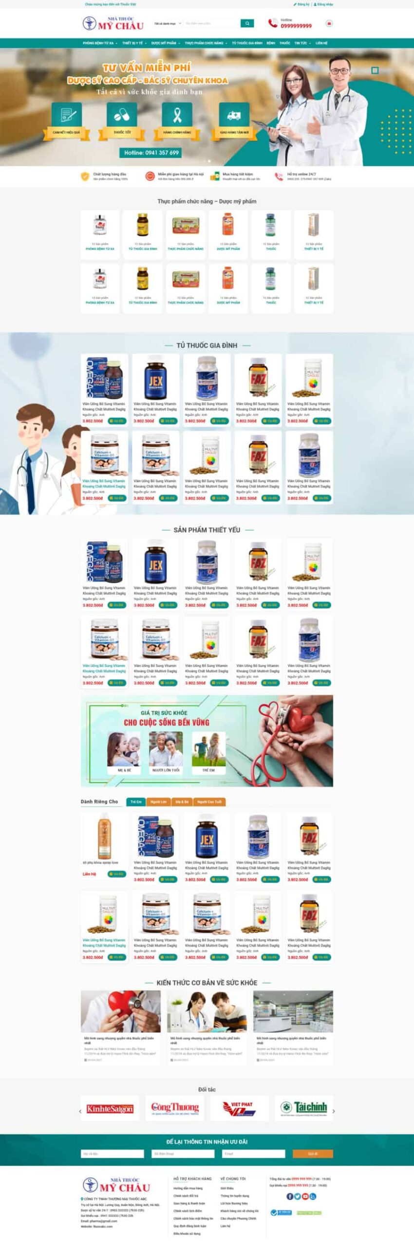 Theme wordpress nhà thuốc 02