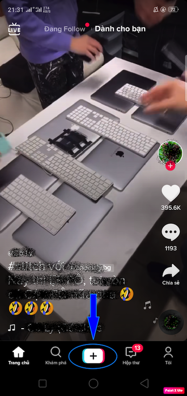 Tạo video tiktok